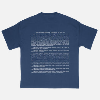 Corner Store x Tsu Surf X 1000WORD$ "FREE SURF" TEE - NAVY