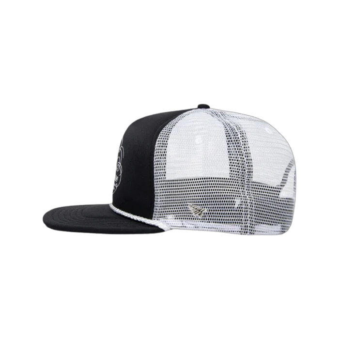 PAPER PLANES SCRIPT TRUCKER HAT - BLACK