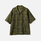 CABANA SHIRT - OLIVE - C / PE ETHNIC JQ.