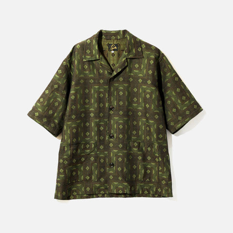 CABANA SHIRT - OLIVE - C / PE ETHNIC JQ.