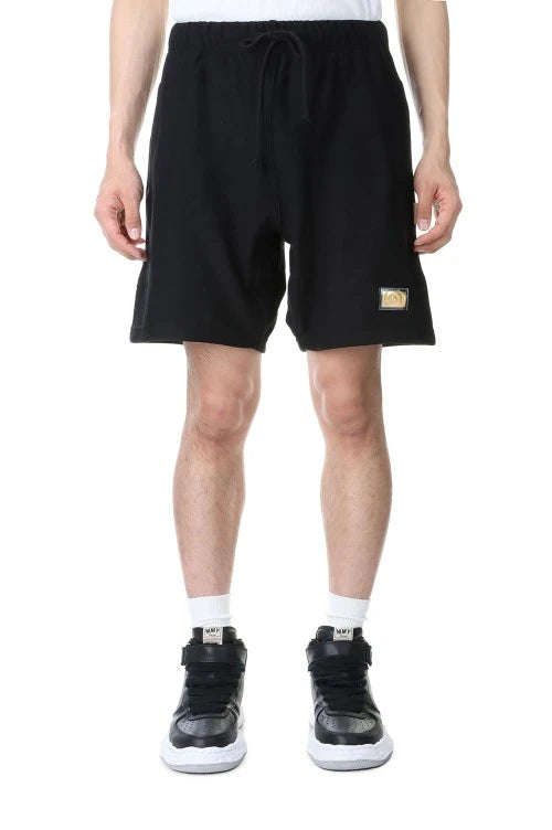 ABC.123. TRI-TONE SWEATSHORTS - ANTRHACITE BLACK