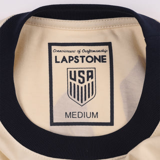 LAPSTONE X USMNT RINGER TEE - CREAM / NAVY