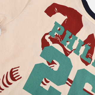 LAPSTONE X USMNT RINGER TEE - CREAM / NAVY