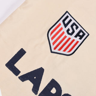 LAPSTONE X USMNT RINGER TEE - CREAM / NAVY