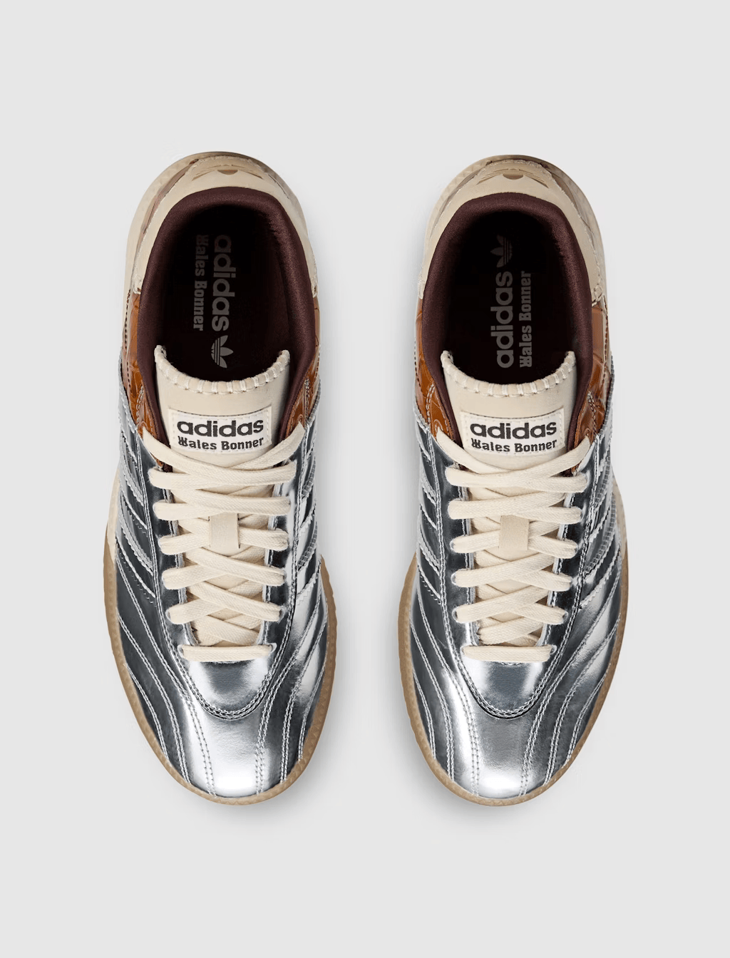 WALES BONNER X ADIDAS MILLENNIUM SAMBA - SILVER METALLIC / EASY WALES BONNER X ADIDAS MILLENNIUM SAMBA - SILVER METALLIC / EASY