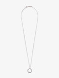 LOGO RING NECKLACE - SILVER