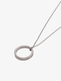 LOGO RING NECKLACE - SILVER