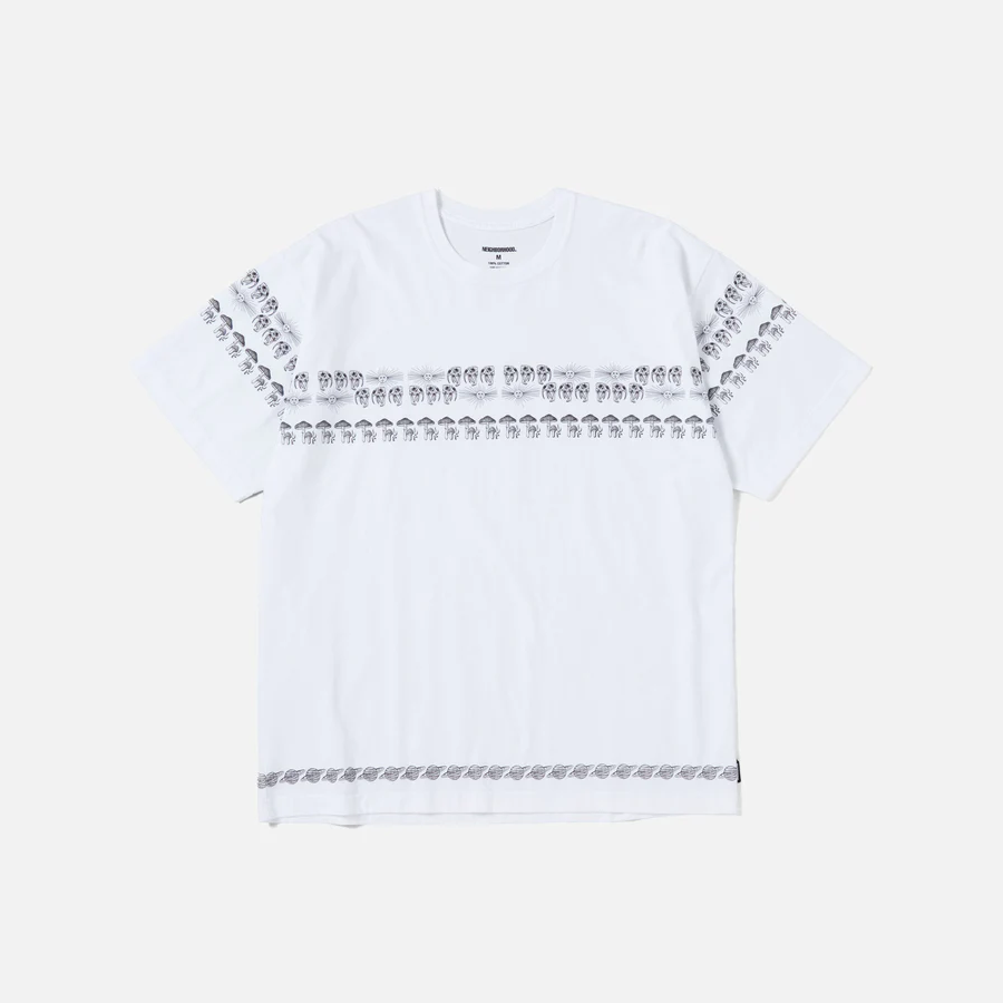 DR. WOO X NEIGHBORHOOD DW / C-CREW . SS - WHITE