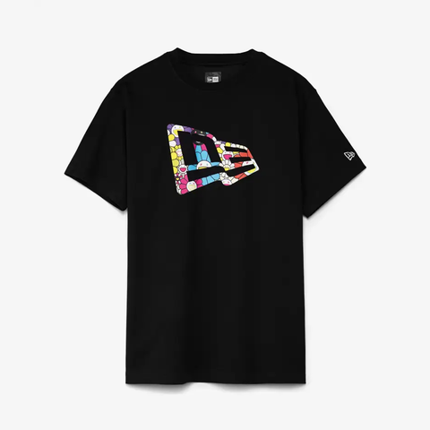 New Era x Takashi Murakami Flag  S/S Tee - BLACK / MULTI