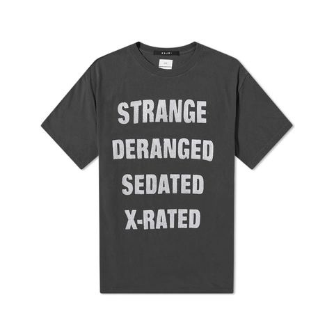 XRATED BIGGIE SS TEE - FADED BLACK