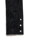 VEGAN SUEDE PANTS - BLACK