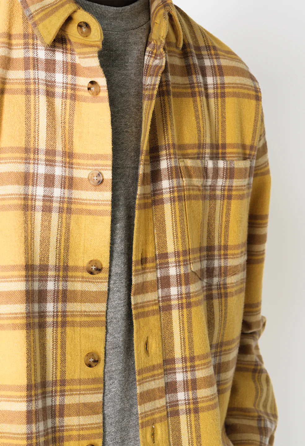 HEMI OVERSIZED SHIRT - DUNE CHECK