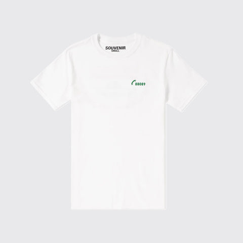 SOUVENIR TEE - WHITE/GREEN