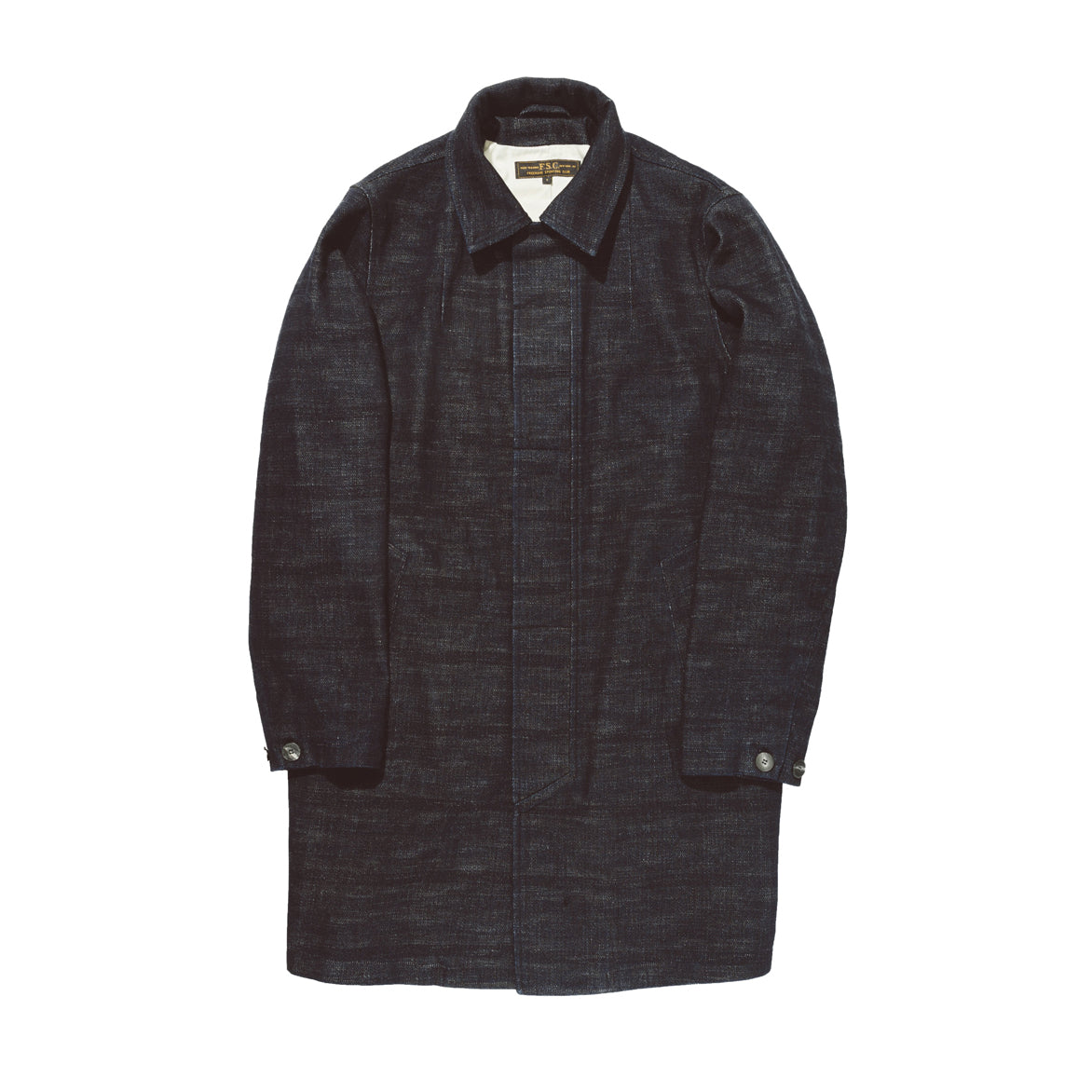 LINED STUDIO COAT - INDIGO