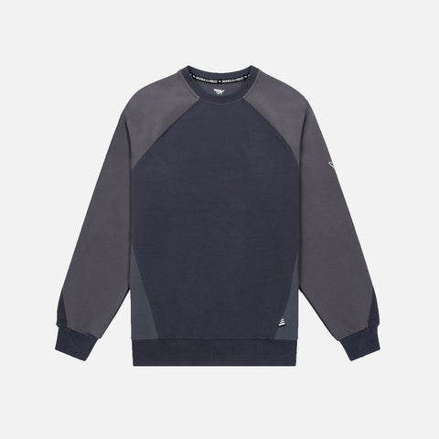 COLOR BLOCK CREWNECK - SAPPHIRE