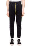 BRAVO TRACK PANTS - BLACK/GREEN