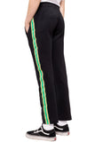 BRAVO TRACK PANTS - BLACK/GREEN