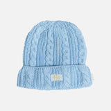 ABC. 123. CABLEKNIT BEANIE - ANGELITE BLUE