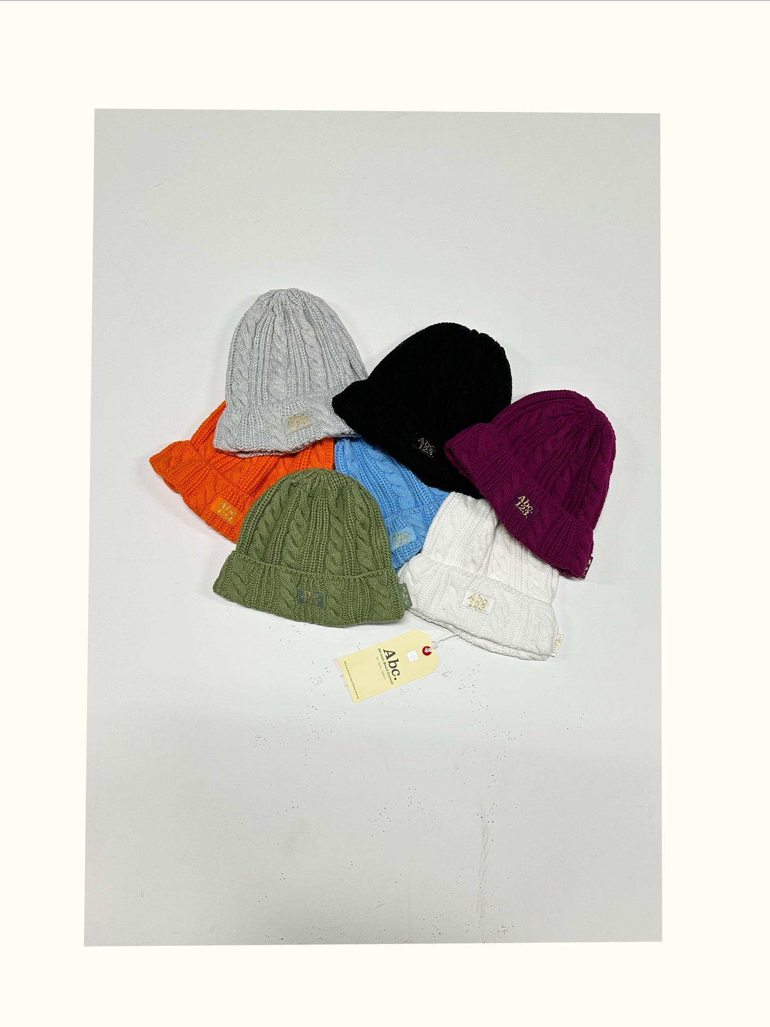 ABC. 123. CABLEKNIT BEANIE - AVENTURINE GREEN