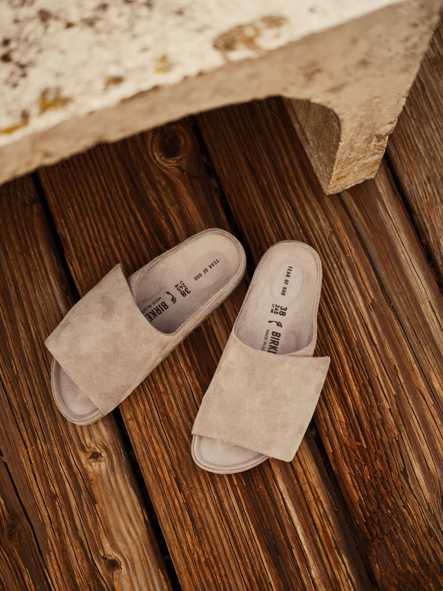 FOG X BIRKENSTOCK LOS FELIZ SUEDE - CEMENT