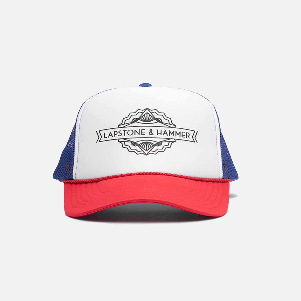LAPSTONE TRUCKER HAT - ROYAL / RED