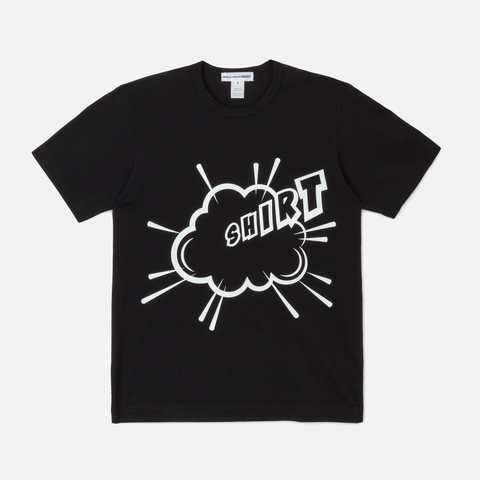 CHRISTIAN MARCLAY X CDG SHIRT PRINT B TEE - BLACK