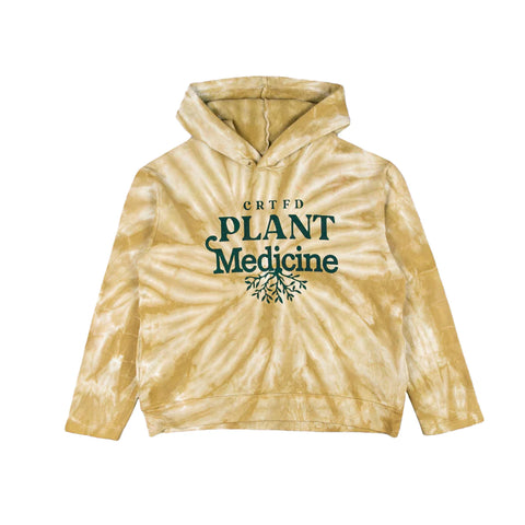 PLANT MEDICAL HOODIE - GREEN TIE DYE