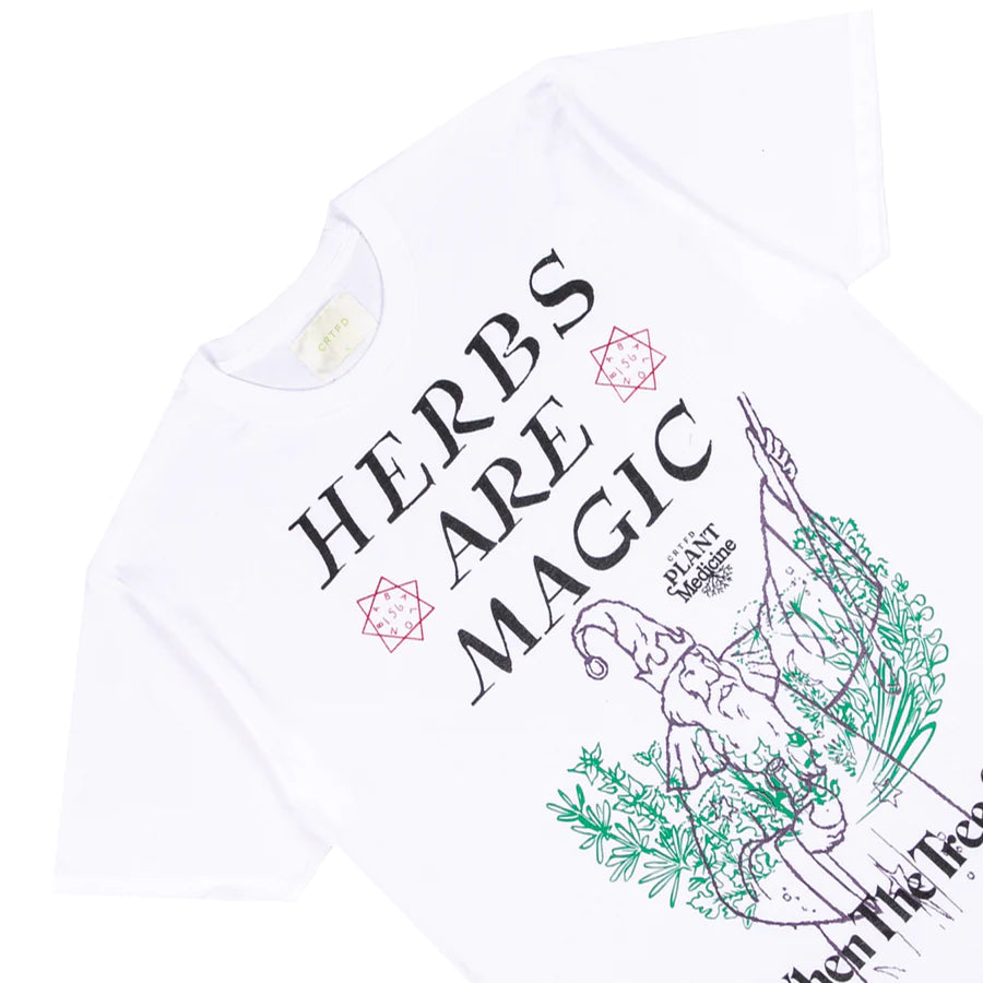 HERBS ARE MEGIC TEE - WHITE