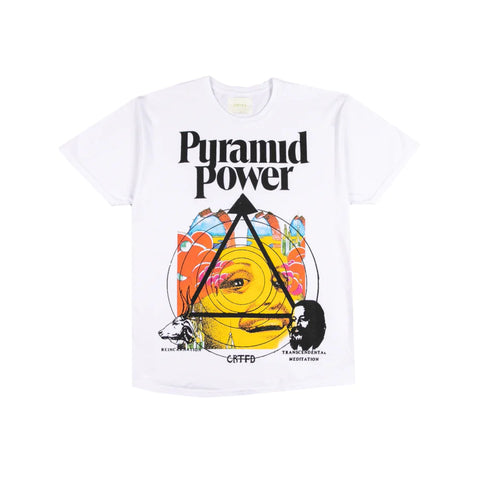 PYRAMID POWER TEE - WHITE