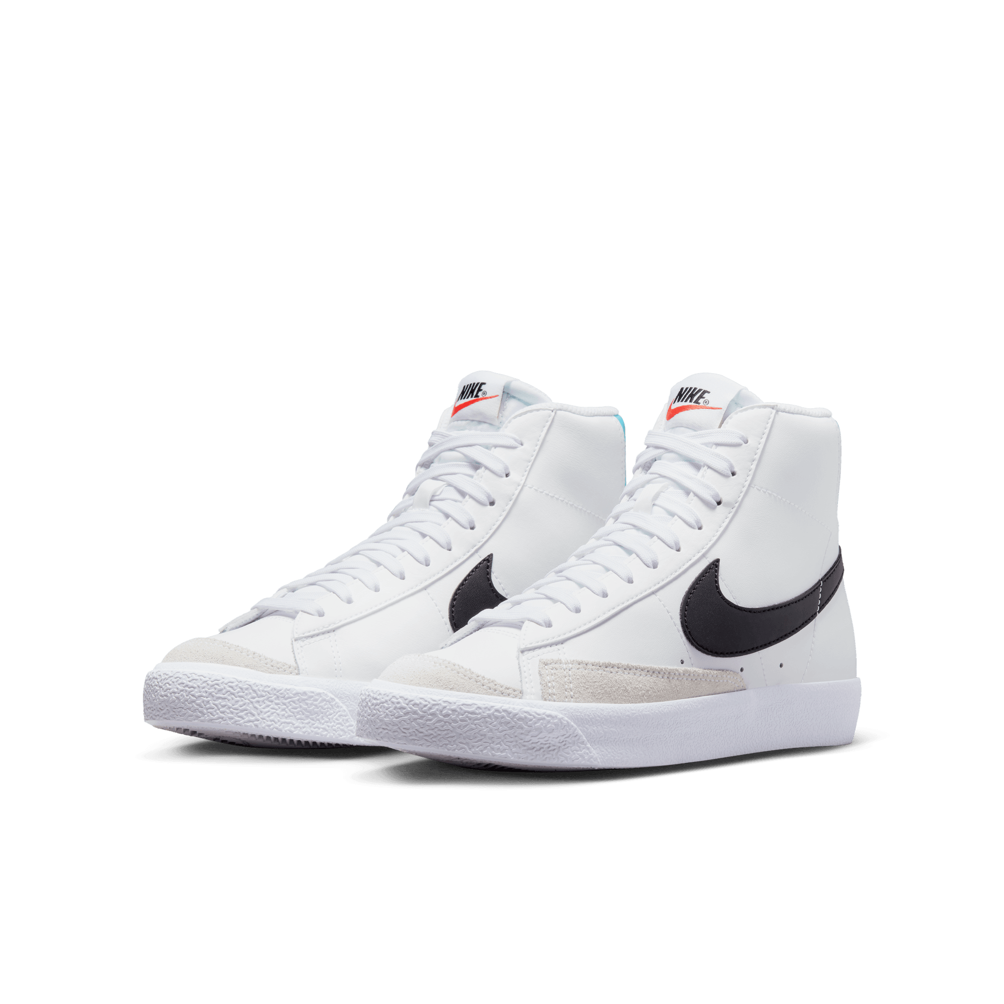 NIKE BLAZER MID `77 (GS) - WHITE / BLUE LIGHTNING