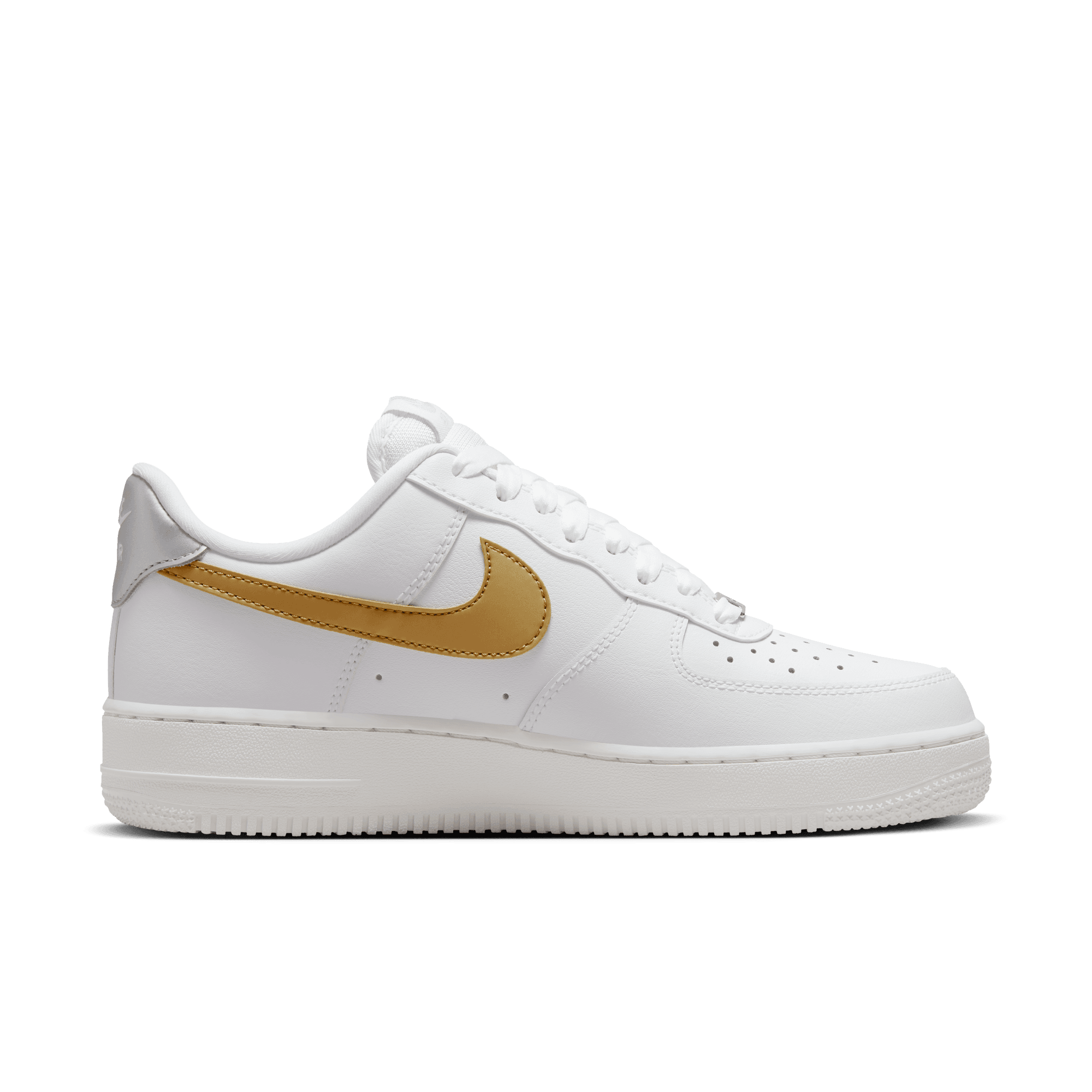 WMNS AIR FORCE 1 `07 Low - WHITE / GOLD / SILVER