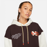 MCR X AIR JORDAN WOMEN`S PULLOVER HOODIE - BROWN BASALT