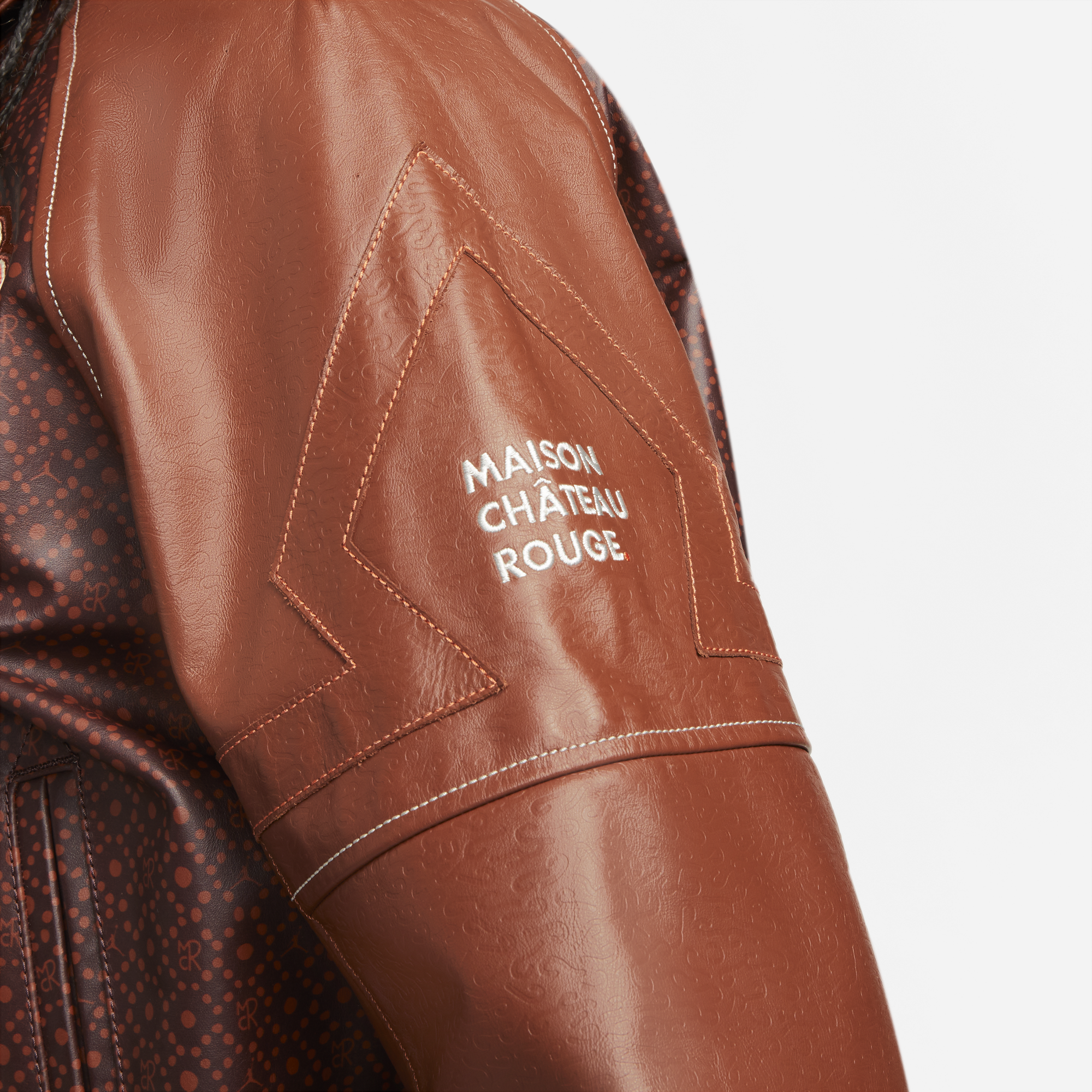 MCR X AIR JORDAN FLIGHT JACKET - BROWN BASALT