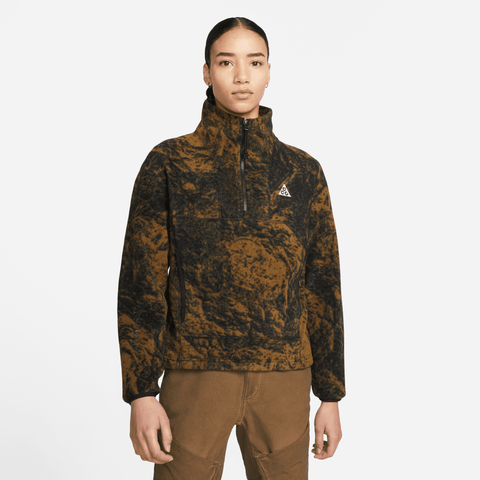 WMNS ACG THERMA-FIT "WOLF TREE" 1/2 ZIP PULLOVER - HAZEL RUSH