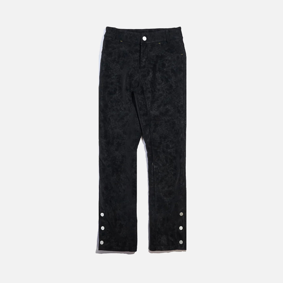 VEGAN SUEDE PANTS - BLACK