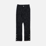 VEGAN SUEDE PANTS - BLACK