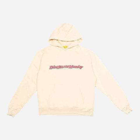 SPELL OUT HOODIE - CREAM