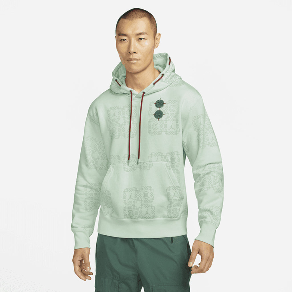 CLOT X JORDAN ALLOVER PRINT FLEECE HOODIE "JADE"