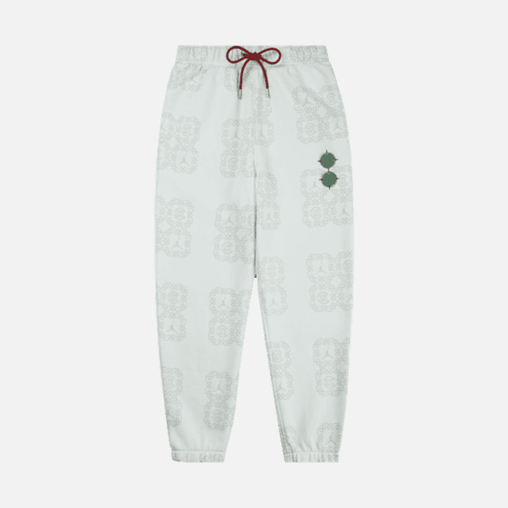 CLOT X JORDAN ALLOVER PRINT FLEECE PANTS "JADE"