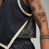 WMNS JORDAN ESSENTIAL JERSEY TANK - BLACK / DARK SMOKE / SANDDRIFT