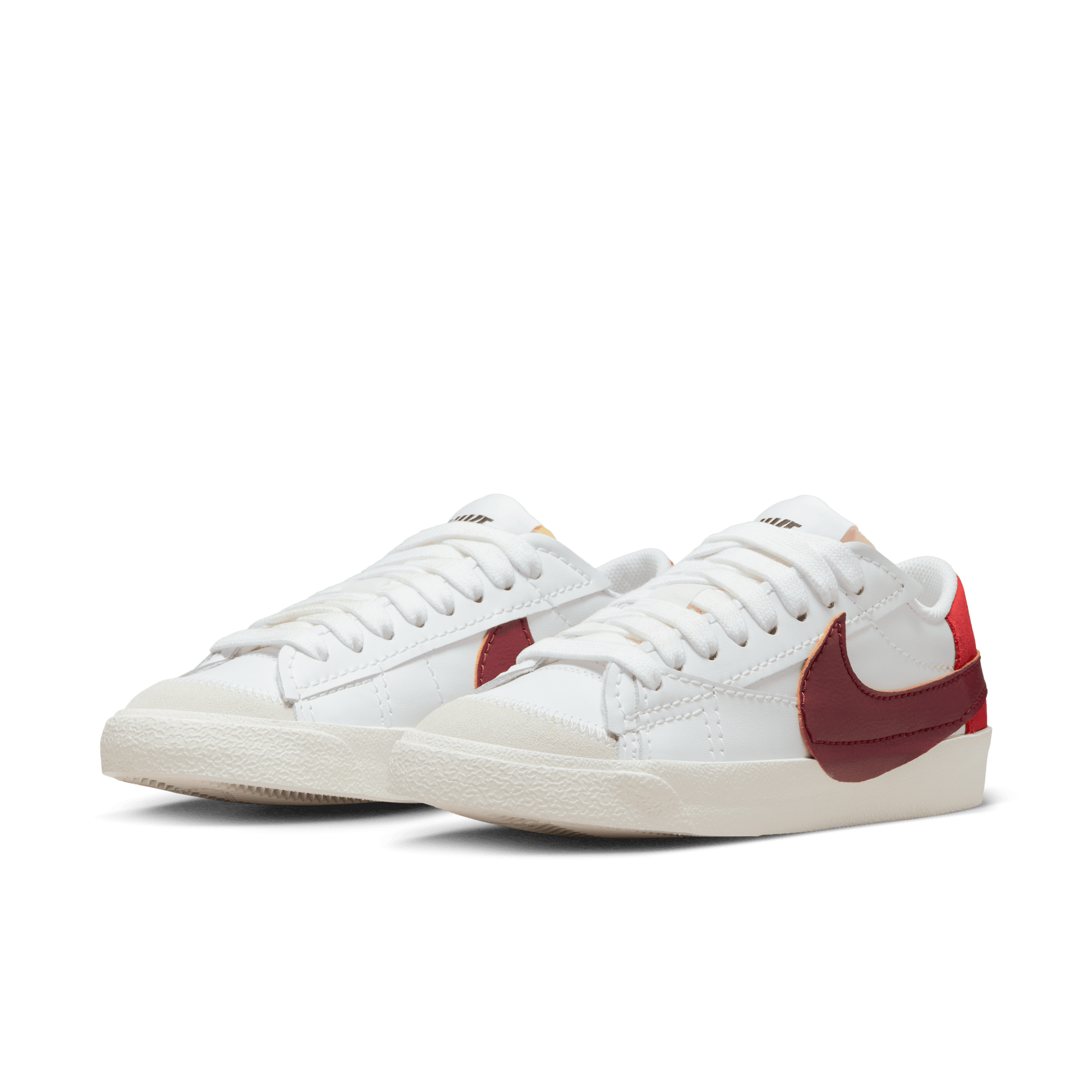 WMNS BLAZER LOW `77 JUMBO - WHITE / DARK BEETROOT