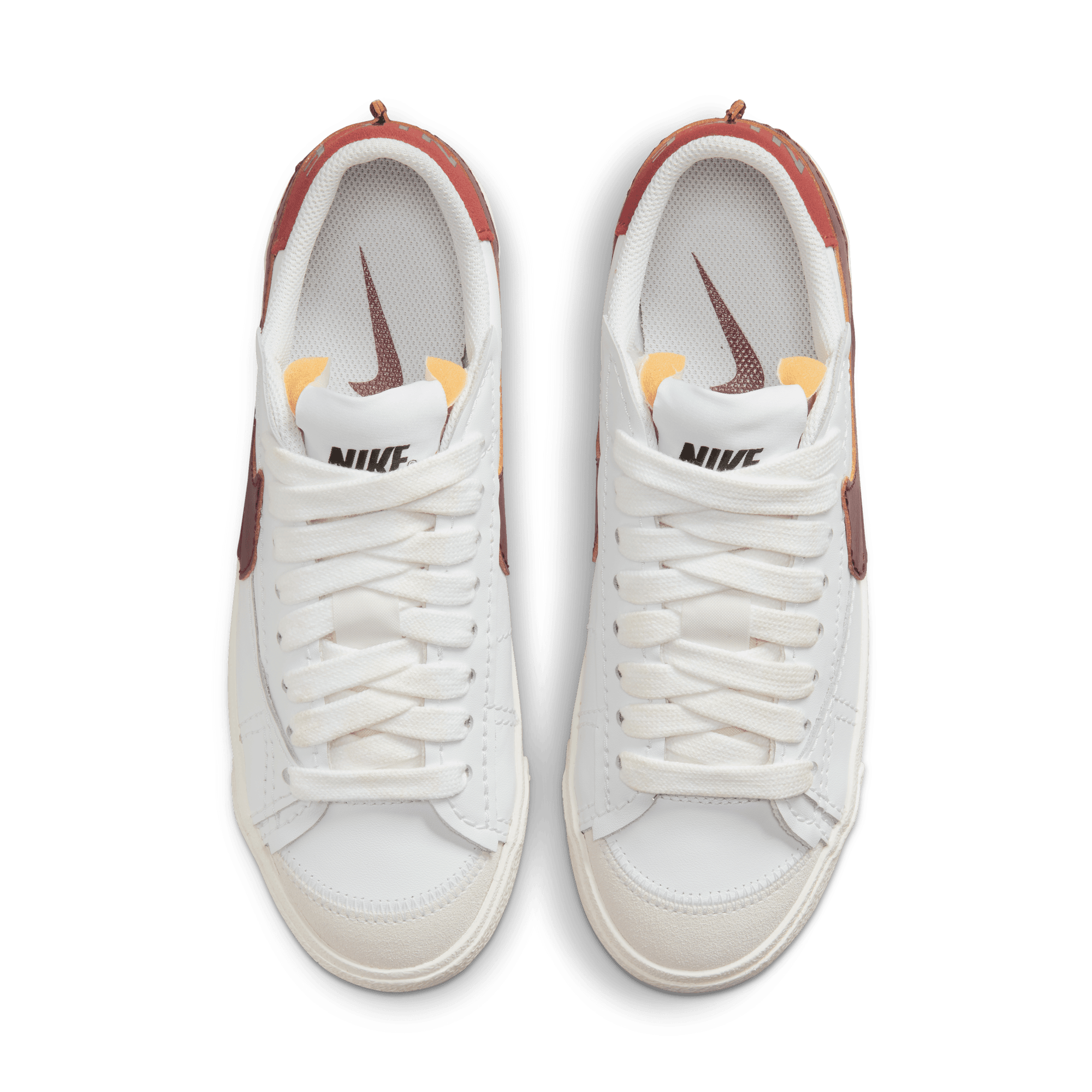WMNS BLAZER LOW `77 JUMBO - WHITE / DARK BEETROOT