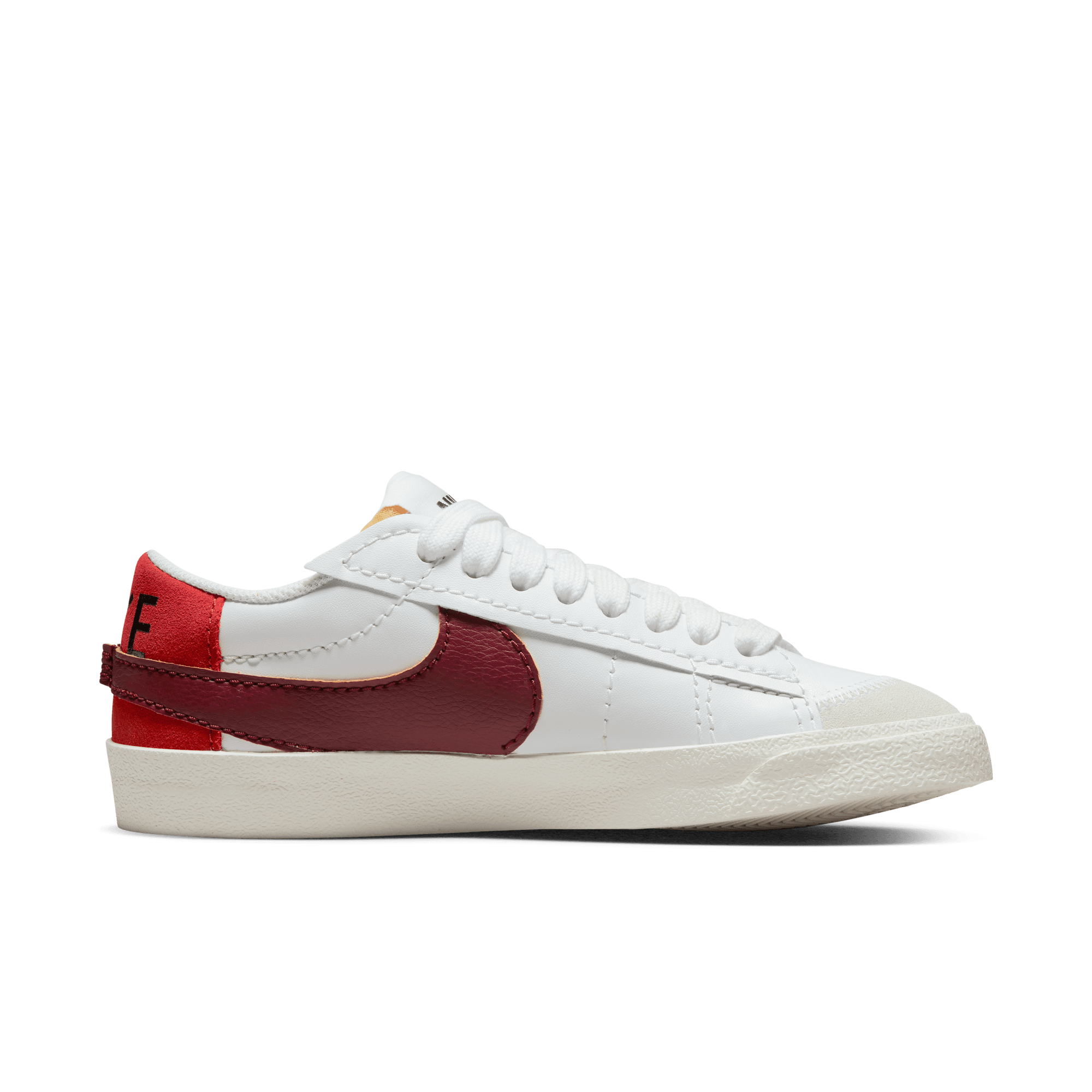 WMNS BLAZER LOW `77 JUMBO - WHITE / DARK BEETROOT