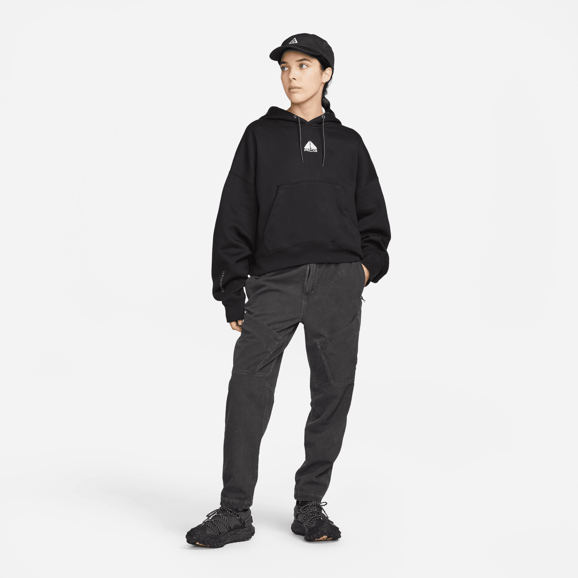 WMNS ACG THERMA FIT HOODIE - BLACK