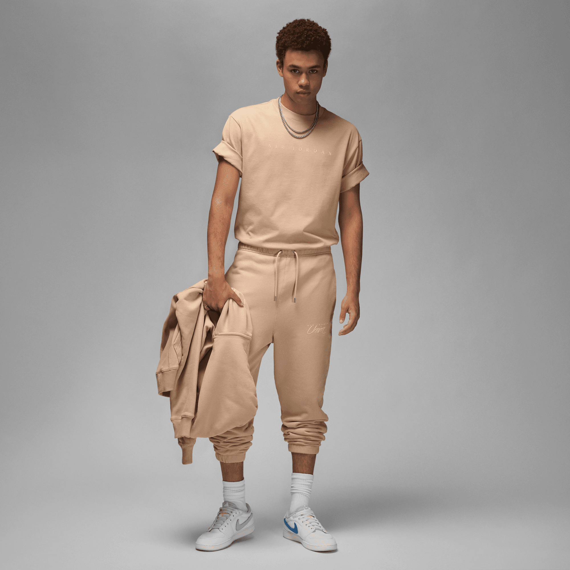 UNION LA X JORDAN S/S T-SHIRT - BIO BEIGE / COCONUT MILK 