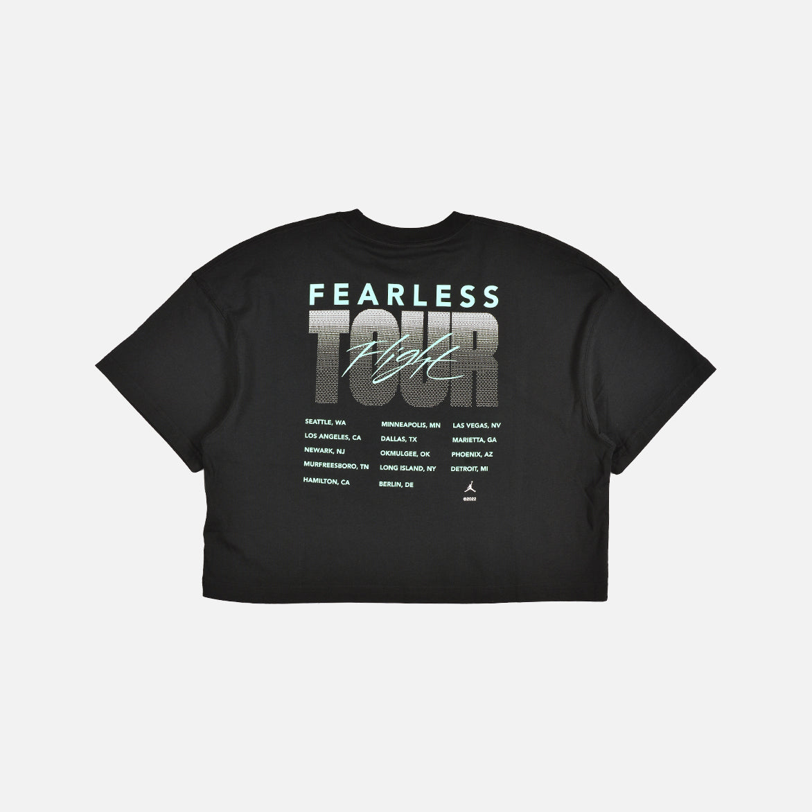 WMNS AIR JORDAN HL FEARLESS SS BOXY CREW TEE - BLACK