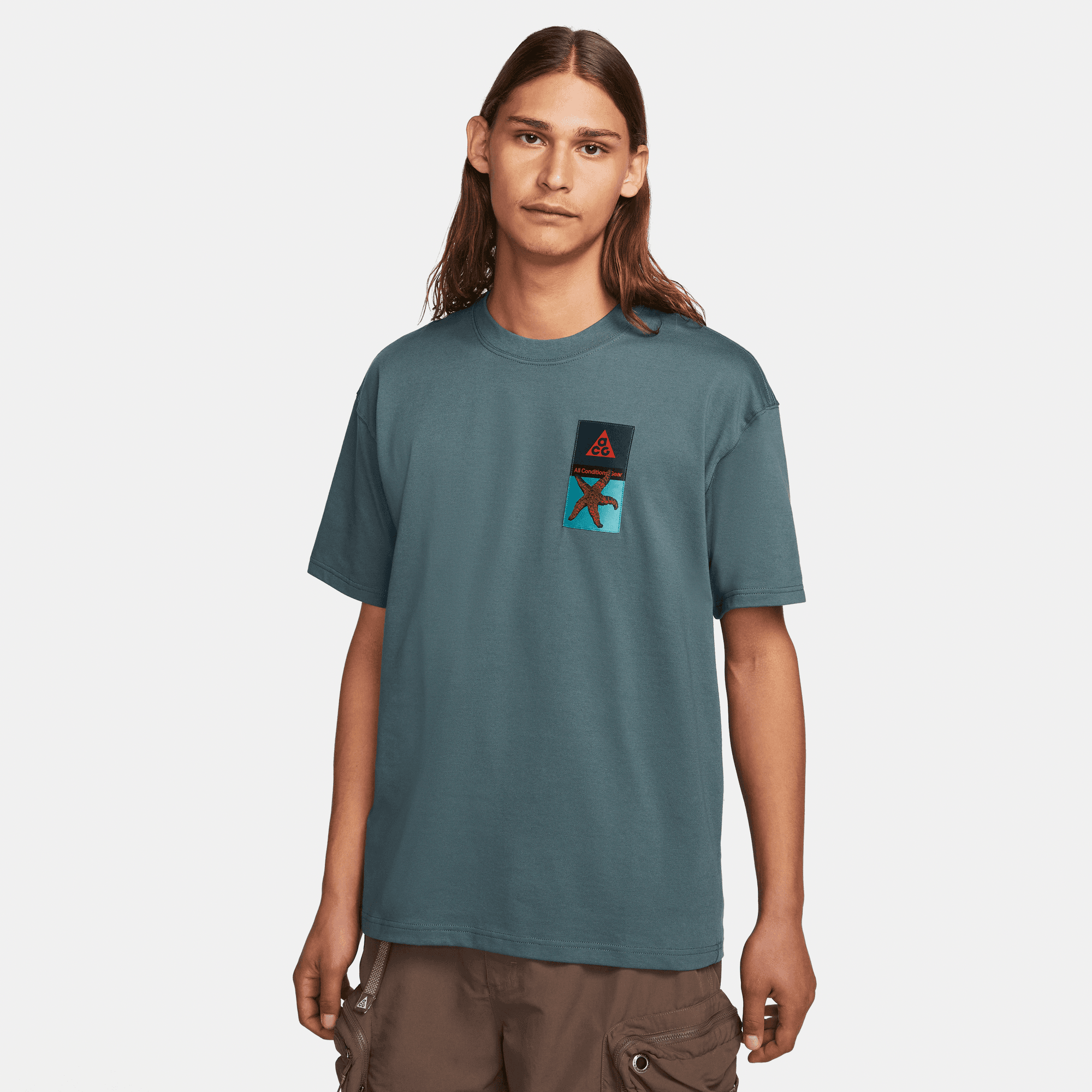 ACG S/S PATCH TEE - FADED SPRUCE