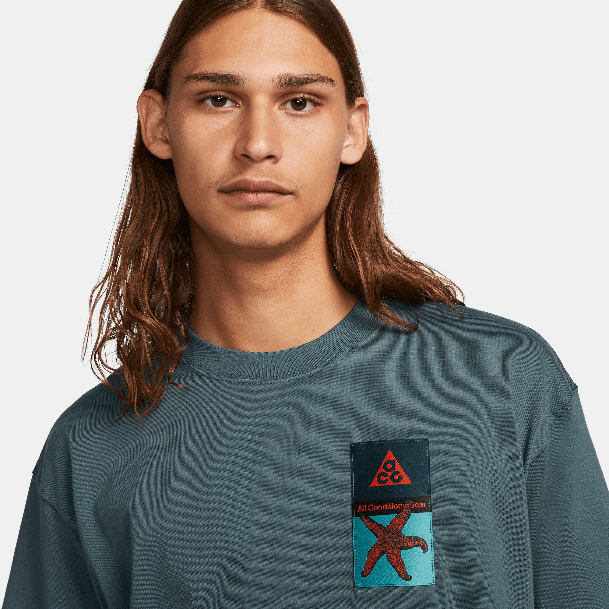 ACG S/S PATCH TEE - FADED SPRUCE