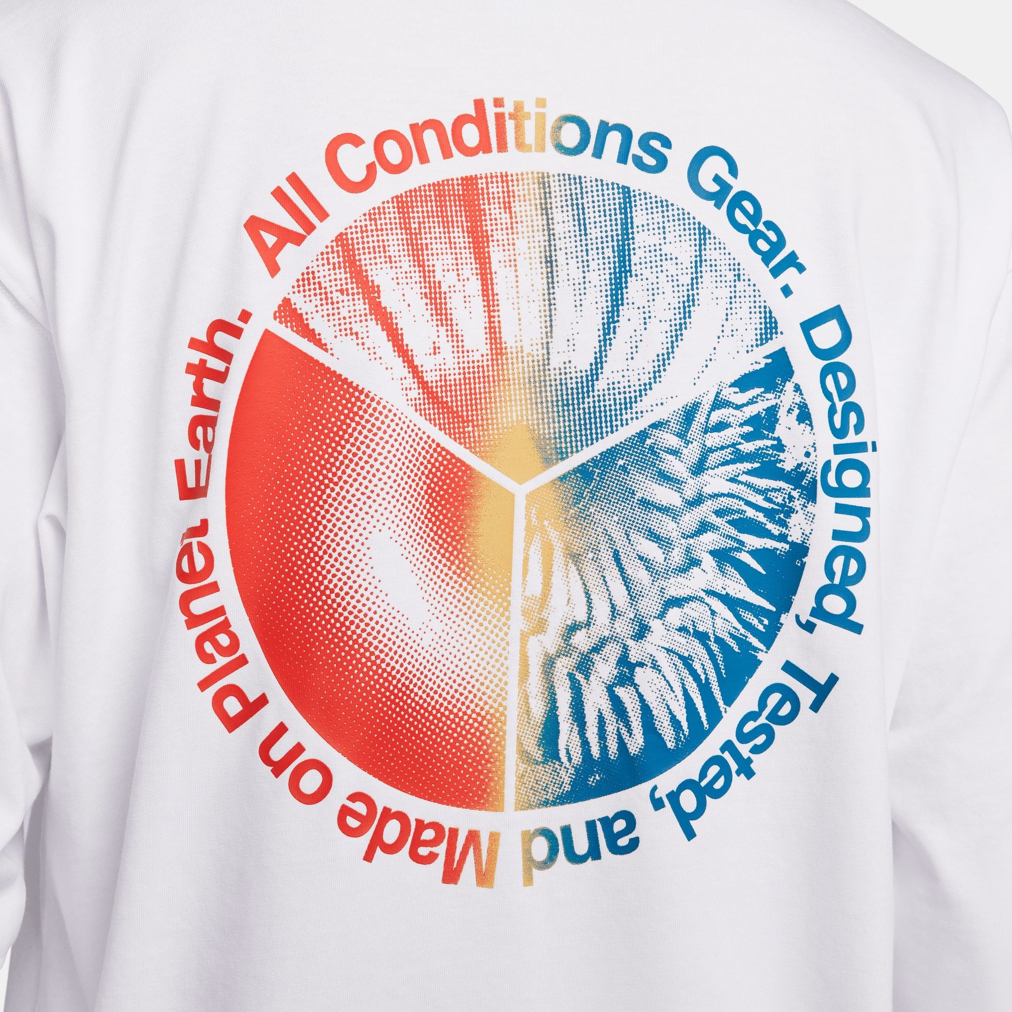 ACG L/S TEE - WHITE / RED / BLUE