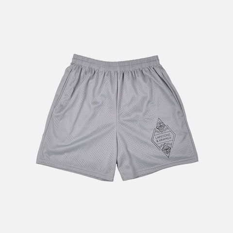DIAMOND MESH SHORT - SILVER